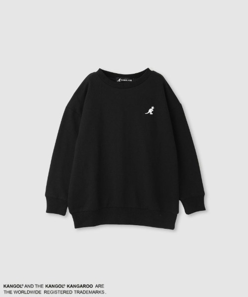 KANGOL(カンゴール)の「KANGOL BIGロゴトレーナー(スウェット・キッズ・ベージュ/ブラック・150/160/140/130)」の3枚目の写真