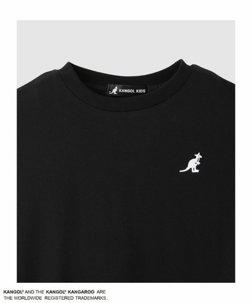 KANGOL(カンゴール)の「KANGOL BIGロゴトレーナー(スウェット・キッズ・ベージュ/ブラック・150/160/140/130)」の6枚目の写真