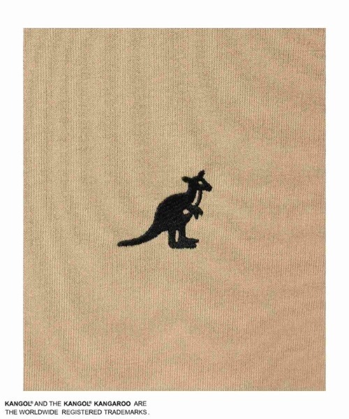 KANGOL(カンゴール)の「KANGOL BIGロゴトレーナー(スウェット・キッズ・ベージュ/ブラック・150/160/140/130)」の5枚目の写真