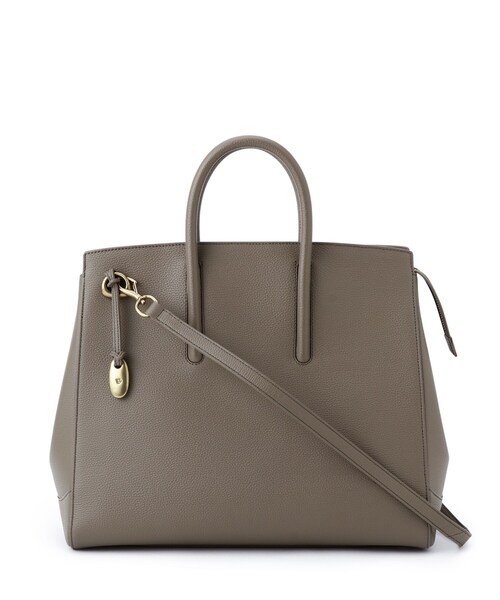 TOFF&LOADSTONE（トフアンドロードストーン）の「Jolie light shrink（ジョリー ライトシュリンク）L（トートバッグ・レディース・ブラウン系その他2/チャコールグレー/ブラック/サンドベージュ・00）」の11枚目の写真