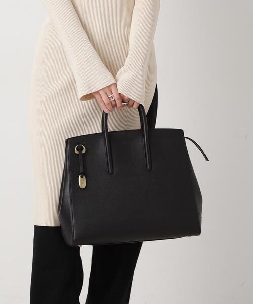 TOFF&LOADSTONE（トフアンドロードストーン）の「Jolie light shrink（ジョリー ライトシュリンク）L（トートバッグ・レディース・ブラウン系その他2/チャコールグレー/ブラック/サンドベージュ・00）」の2枚目の写真