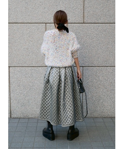 BeBeoD(べベッド)の「カラフルフェザーヤーンニットプルオーバー(ニット/セーター・レディース・アイボリー/モカ/ネイビー/グリーン・フリー)」の10枚目の写真