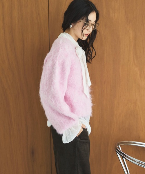 セール】ドットシフォンボウタイブラウス（シャツ/ブラウス）｜DOUX