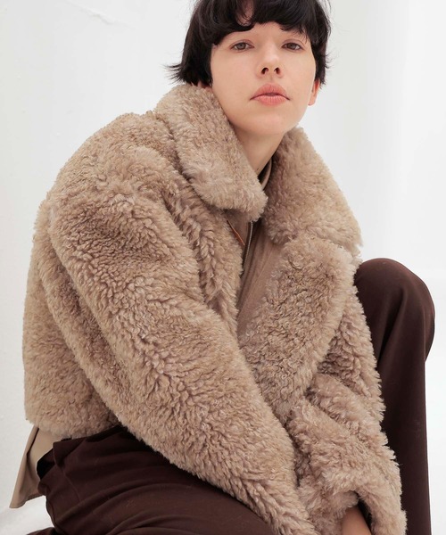 sheller ピュアラムウール ジャケットコート