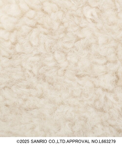 OPAQUE.CLIP（オペークドットクリップ）の「【ハローキティ】ふわふわティペット（ストール/ショール・レディース・オフホワイト/ベージュ系7/ブラック・00）」の4枚目の写真