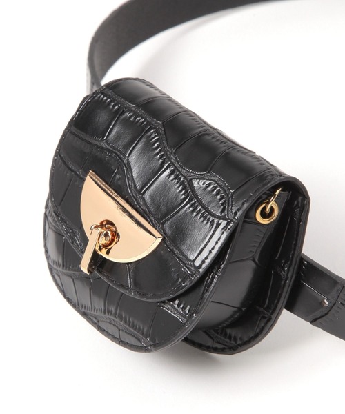PAGEBOY（ページボーイ）の「ウエストポーチベルトBAG（ボディバッグ/ウエストポーチ・レディース・ブラック/ブラウン・FREE）」の3枚目の写真