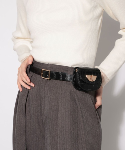 PAGEBOY（ページボーイ）の「ウエストポーチベルトBAG（ボディバッグ/ウエストポーチ・レディース・ブラック/ブラウン・FREE）」の22枚目の写真