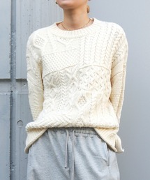 Ungrid | 【WEB限定】パッチワークケーブルニット(ニット/セーター)