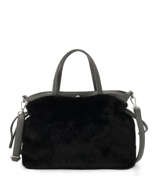 Sunauna(スーナウーナ)の「【2WAY】トートバック(トートバッグ・レディース・ブラック/ベージュ・00)」の3枚目の写真