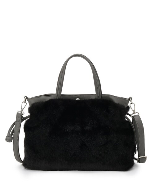 Sunauna(スーナウーナ)の「【2WAY】トートバック(トートバッグ・レディース・ブラック/ベージュ・00)」の5枚目の写真