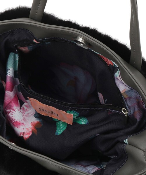 Sunauna(スーナウーナ)の「【2WAY】トートバック(トートバッグ・レディース・ブラック/ベージュ・00)」の10枚目の写真