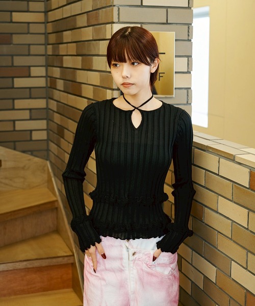 OPEN SESAME CLUB（オープンセサミクラブ）の「別注 flow tops（Tシャツ/カットソー・レディース・アイボリー/グレー/ブラック・FREE）」の9枚目の写真