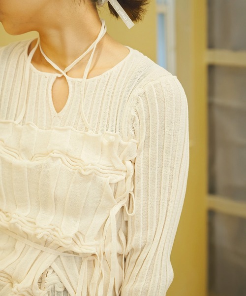 OPEN SESAME CLUB（オープンセサミクラブ）の「別注 flow tops（Tシャツ/カットソー・レディース・アイボリー/グレー/ブラック・FREE）」の19枚目の写真