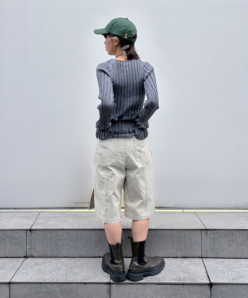 OPEN SESAME CLUB（オープンセサミクラブ）の「別注 flow tops（Tシャツ/カットソー・レディース・アイボリー/グレー/ブラック・FREE）」の11枚目の写真