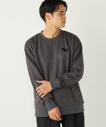 SHIPS Colors:〈洗濯機可能〉ポリエステル フェイクスエード スウェット