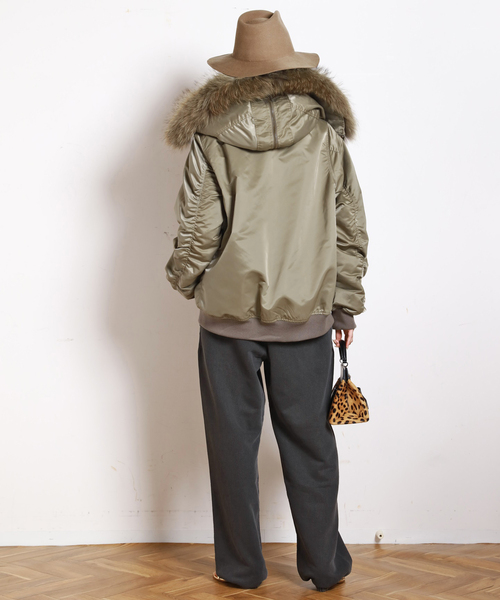 AP STUDIO（エーピーストゥディオ）の「【StandAlone/スタンド アローン】BACK SWEAT JOGGER PANT（スウェットパンツ・レディース・スミクロ・FREE）」の7枚目の写真