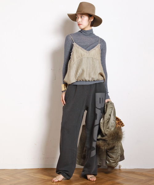 AP STUDIO（エーピーストゥディオ）の「【StandAlone/スタンド アローン】BACK SWEAT JOGGER PANT（スウェットパンツ・レディース・スミクロ・FREE）」の8枚目の写真