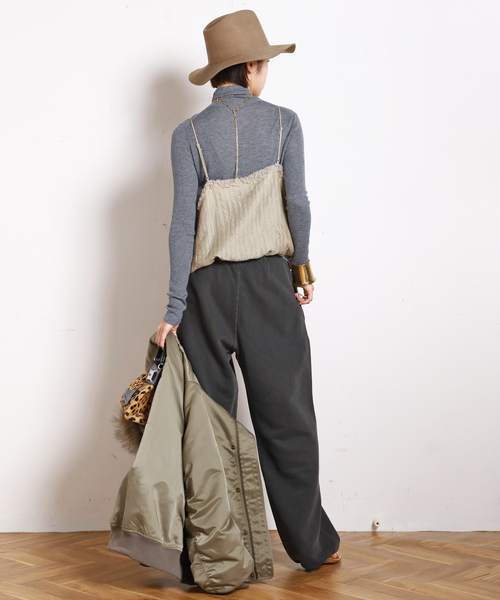 AP STUDIO（エーピーストゥディオ）の「【StandAlone/スタンド アローン】BACK SWEAT JOGGER PANT（スウェットパンツ・レディース・スミクロ・FREE）」の10枚目の写真