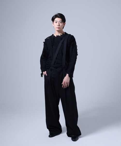 Ruze（ルゼ）の「Suspender wide pants / サスペンダー ワイドパンツ（その他パンツ・メンズ・ブラック・FREE）」の9枚目の写真