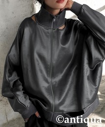 アンティカ　ブルゾン antiqua レイヤード風ブルゾン ブルゾン レディース アウター 送料無料
