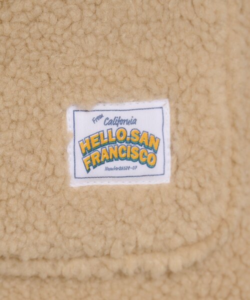 HELLO.SANFRANCISCO（ハローサンフランシスコ）の「【HELLO.SANFRANCISCO】ハマグリステッチボアジャケット（その他アウター・レディース・アイボリー/ホワイト/チャコールグレー・ONE SIZE）」の9枚目の写真