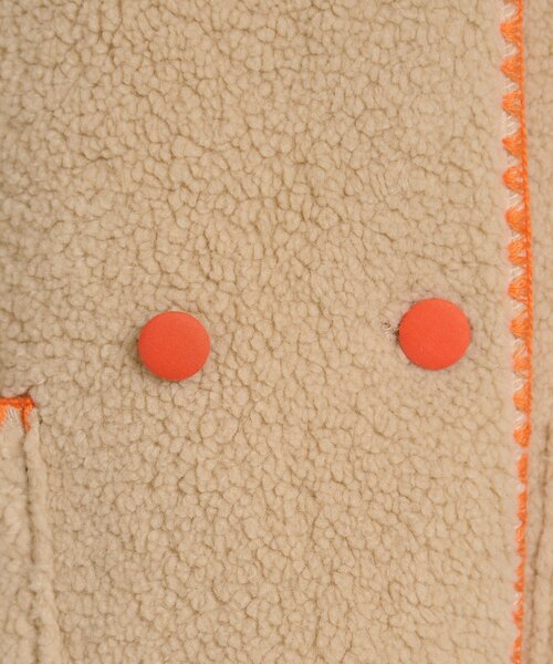 HELLO.SANFRANCISCO（ハローサンフランシスコ）の「【HELLO.SANFRANCISCO】ハマグリステッチボアジャケット（その他アウター・レディース・アイボリー/ホワイト/チャコールグレー・ONE SIZE）」の11枚目の写真