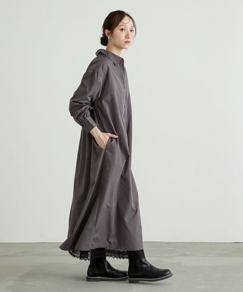 n'OrLABEL（ノアールレーベル）の「『あったか裏起毛レースペチワンピース』（ワンピース・レディース・ブラウン/ブラック/アイボリー・1/2）」の19枚目の写真