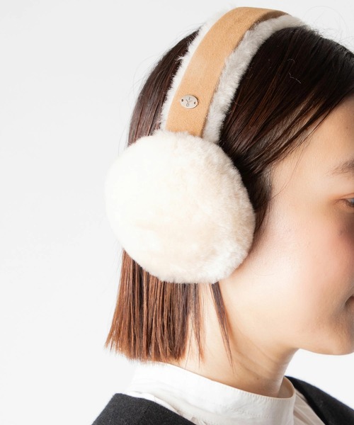 EMU Australia（エミューオーストラリア）の「EMU Angahook Earmuff エミュー イヤーマフ（イヤーマフ・レディース・キャメル/ブラック/ブラウン系1・FREE）」の2枚目の写真
