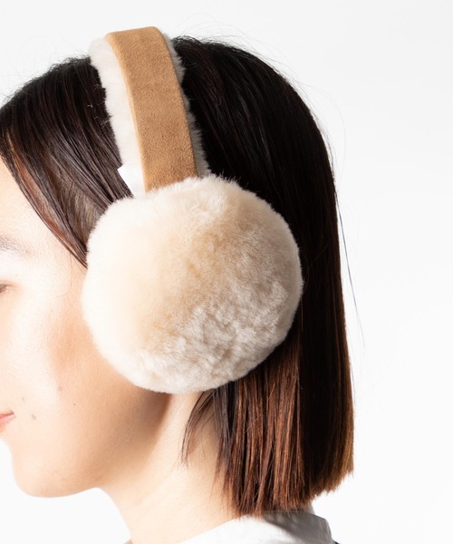 EMU Australia（エミューオーストラリア）の「EMU Angahook Earmuff エミュー イヤーマフ（イヤーマフ・レディース・キャメル/ブラック/ブラウン系1・FREE）」の4枚目の写真