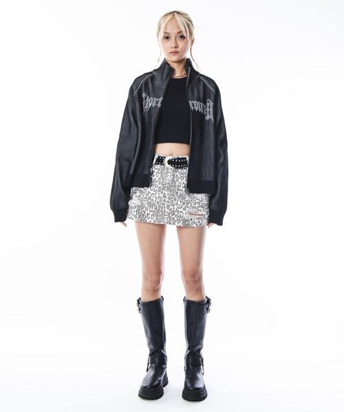 SHORT ROUND(ショートラウンド)の「SHORT ROUND/ショートグラフィックニットブルゾン(ニット/セーター・メンズ・ブラック/グレー・MEDIUM/LARGE)」の17枚目の写真