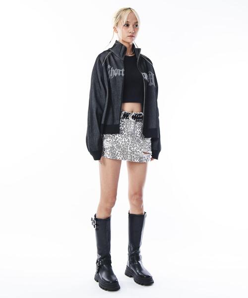 SHORT ROUND(ショートラウンド)の「SHORT ROUND/ショートグラフィックニットブルゾン(ニット/セーター・メンズ・ブラック/グレー・MEDIUM/LARGE)」の20枚目の写真