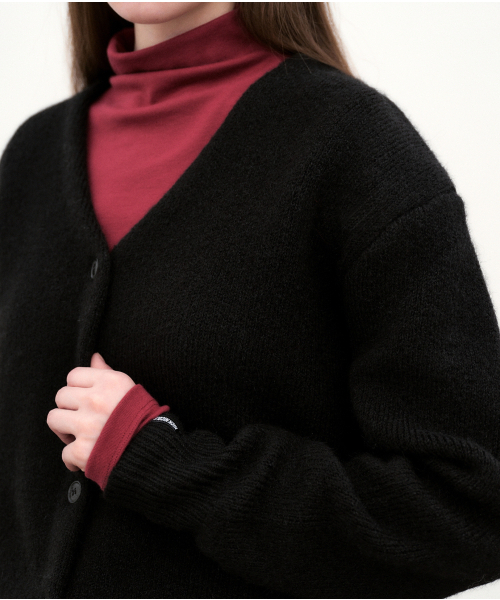 NICK&NICOLE(ニックアンドニコール)の「BOKASHI SWEATER CARDIGAN_BLACK(カーディガン/ボレロ・レディース・その他・FREE)」の2枚目の写真