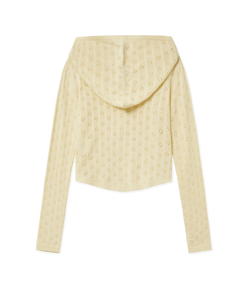 Midnight Move（ミッドナイトムーブ）の「fl hood cardigan (yellow)（カーディガン/ボレロ・レディース・その他・FREE）」の3枚目の写真