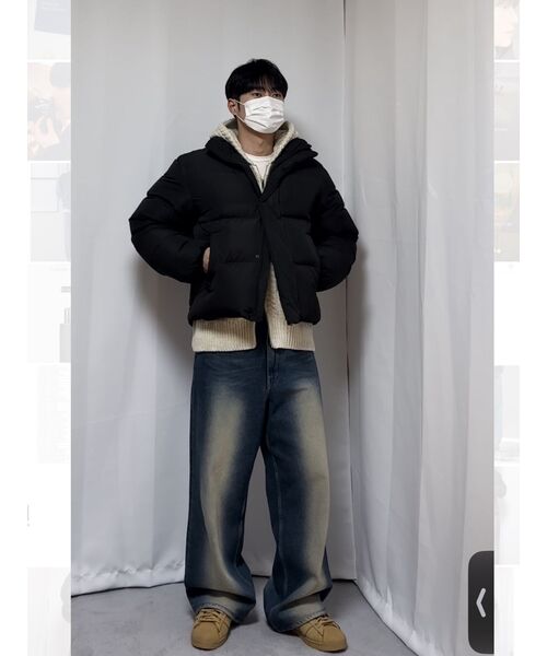 MUSINSA STANDARD（ムシンサスタンダード）の「グースダウンフグショートパッド入りジャケット[ブラック]（ダウンジャケット/コート・メンズ・その他・SMALL/MEDIUM/LARGE/X-LARGE/XX-LARGE）」の15枚目の写真