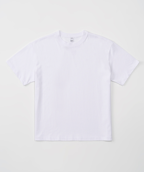 TOFFEE(トフィー)の「ベーシックハーフクロップTシャツ(ホワイト)(Tシャツ/カットソー・メンズ・その他・SMALL/MEDIUM/LARGE/X-LARGE)」の2枚目の写真