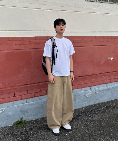 TOFFEE(トフィー)の「ベーシックハーフクロップTシャツ(ホワイト)(Tシャツ/カットソー・メンズ・その他・SMALL/MEDIUM/LARGE/X-LARGE)」の8枚目の写真