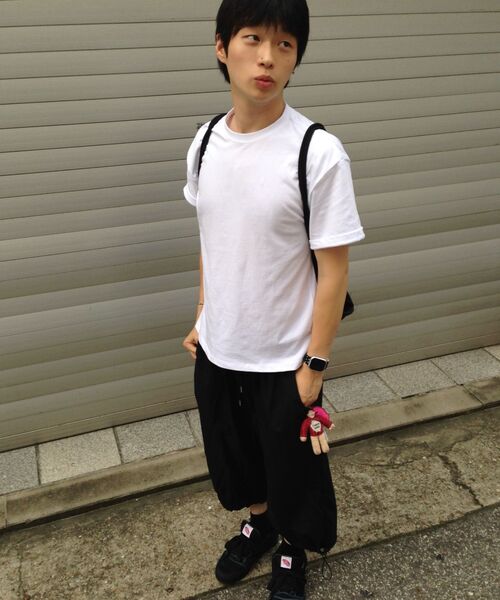 TOFFEE(トフィー)の「ベーシックハーフクロップTシャツ(ホワイト)(Tシャツ/カットソー・メンズ・その他・SMALL/MEDIUM/LARGE/X-LARGE)」の9枚目の写真