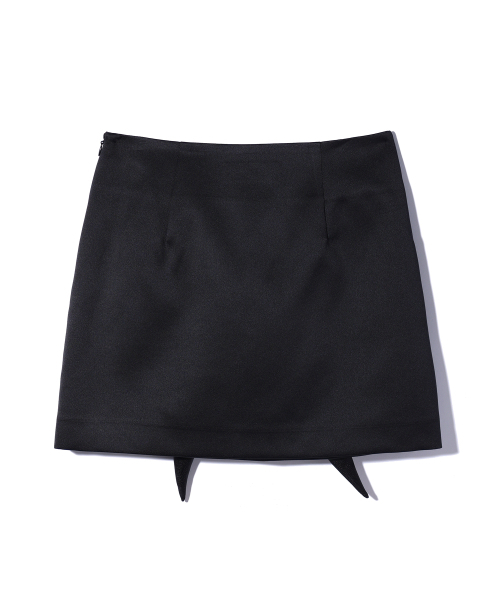 YOUHEE(ユヒ)の「TRIMMING RIBBON MINI SKIRT BLACK(スカート・レディース・その他・SMALL/MEDIUM)」の3枚目の写真
