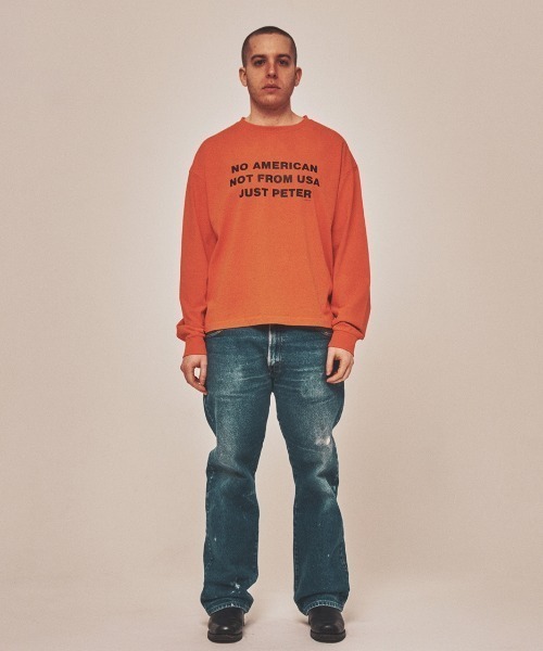 Teem Store（チームストア）の「JUST PETER T-SHIRTS / フロントプリントロンT（Tシャツ/カットソー・レディース・オレンジ・F）」の6枚目の写真