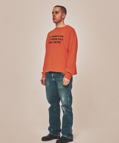 Teem Store（チームストア）の「JUST PETER T-SHIRTS / フロントプリントロンT（Tシャツ/カットソー・レディース・オレンジ・F）」の7枚目の写真