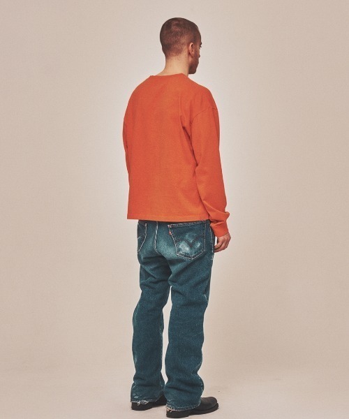 Teem Store（チームストア）の「JUST PETER T-SHIRTS / フロントプリントロンT（Tシャツ/カットソー・レディース・オレンジ・F）」の8枚目の写真