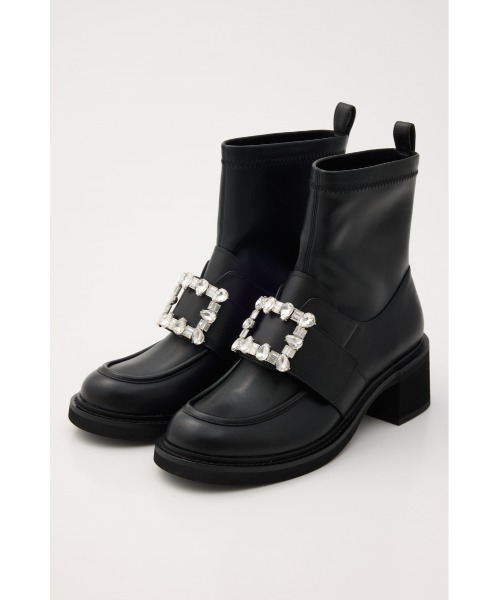 STACCATO(スタッカート)の「エルラストレッチコンビブーツ(ブーツ・レディース・ブラック・23.0cm/23.5cm/24.0cm/24.5cm)」の1枚目の写真