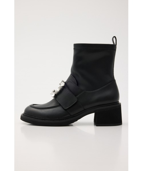 STACCATO(スタッカート)の「エルラストレッチコンビブーツ(ブーツ・レディース・ブラック・23.0cm/23.5cm/24.0cm/24.5cm)」の2枚目の写真