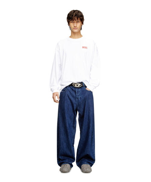 DIESEL（ディーゼル）の「メンズ 長袖Tシャツ T-BOXT-LS-BISK（Tシャツ/カットソー・メンズ・ホワイト系その他/ブラック/グレー・XXX-LARGE/MEDIUM/LARGE/SMALL/X-LARGE/X-SMALL/XX-LARGE）」の13枚目の写真