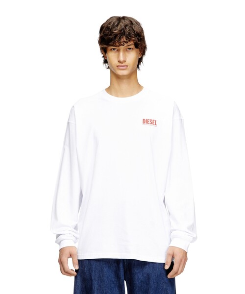 DIESEL（ディーゼル）の「メンズ 長袖Tシャツ T-BOXT-LS-BISK（Tシャツ/カットソー・メンズ・ホワイト系その他/ブラック/グレー・XXX-LARGE/MEDIUM/LARGE/SMALL/X-LARGE/X-SMALL/XX-LARGE）」の15枚目の写真
