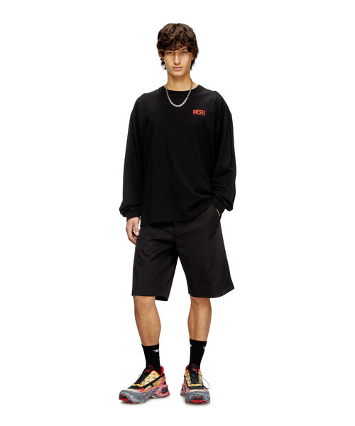 DIESEL（ディーゼル）の「メンズ 長袖Tシャツ T-BOXT-LS-BISK（Tシャツ/カットソー・メンズ・ホワイト系その他/ブラック/グレー・XXX-LARGE/MEDIUM/LARGE/SMALL/X-LARGE/X-SMALL/XX-LARGE）」の12枚目の写真