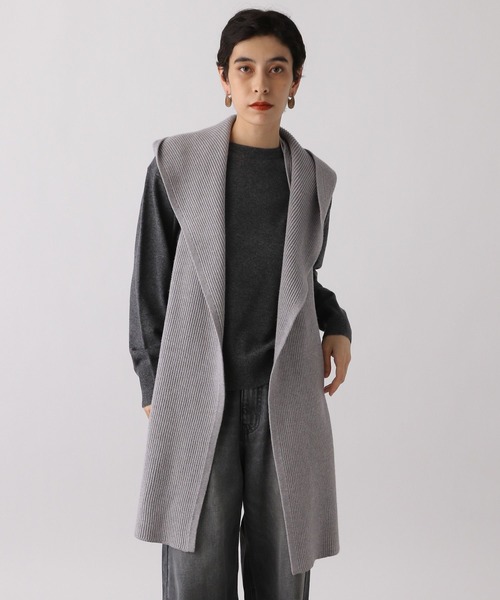 studio CLIP(スタディオクリップ)の「《ウタオ》スウェットライクフード(マフラー・レディース・グレー/ライトブルー/サンドグレー・FREE)」の2枚目の写真