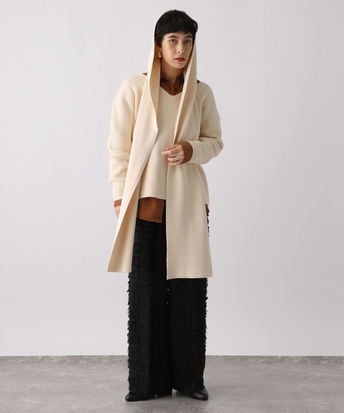 studio CLIP(スタディオクリップ)の「《ウタオ》スウェットライクフード(マフラー・レディース・グレー/ライトブルー/サンドグレー・FREE)」の4枚目の写真