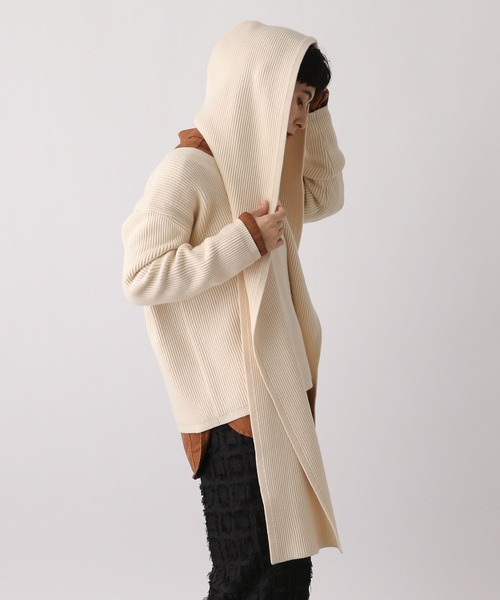 studio CLIP(スタディオクリップ)の「《ウタオ》スウェットライクフード(マフラー・レディース・グレー/ライトブルー/サンドグレー・FREE)」の9枚目の写真