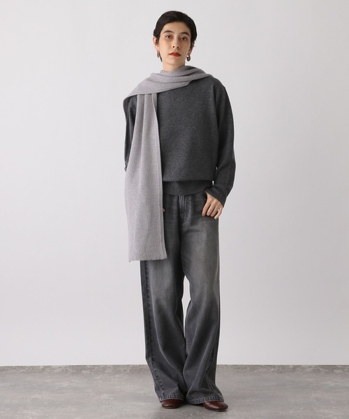 studio CLIP(スタディオクリップ)の「《ウタオ》スウェットライクフード(マフラー・レディース・グレー/ライトブルー/サンドグレー・FREE)」の10枚目の写真